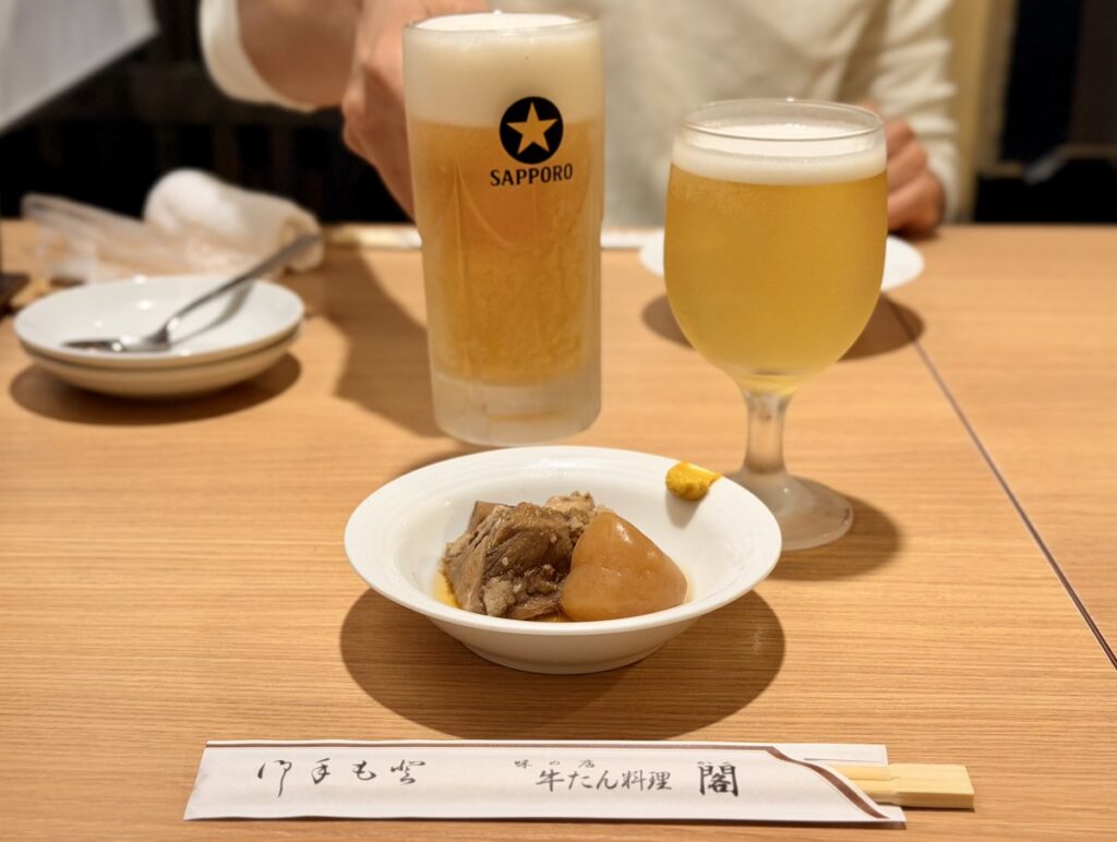 牛タン閣 お通しの牛タン角煮