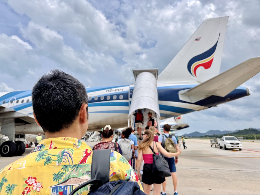 サムイ島空港 沖留め