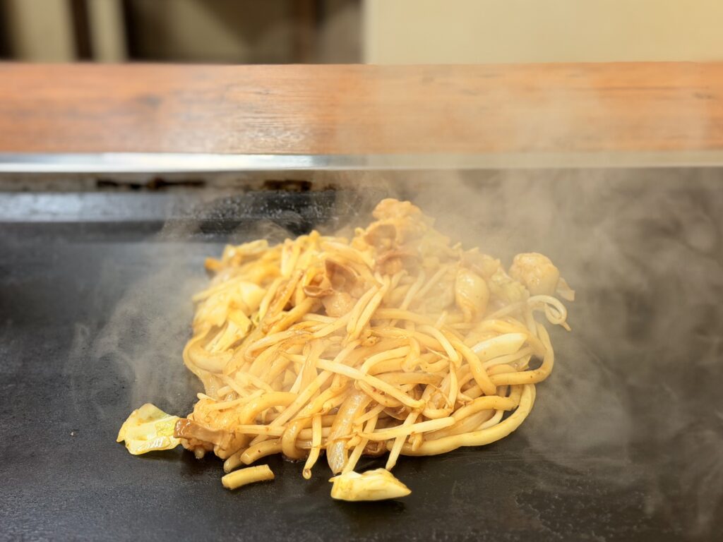 岡山 お好み焼 花門S ホルモンうどん