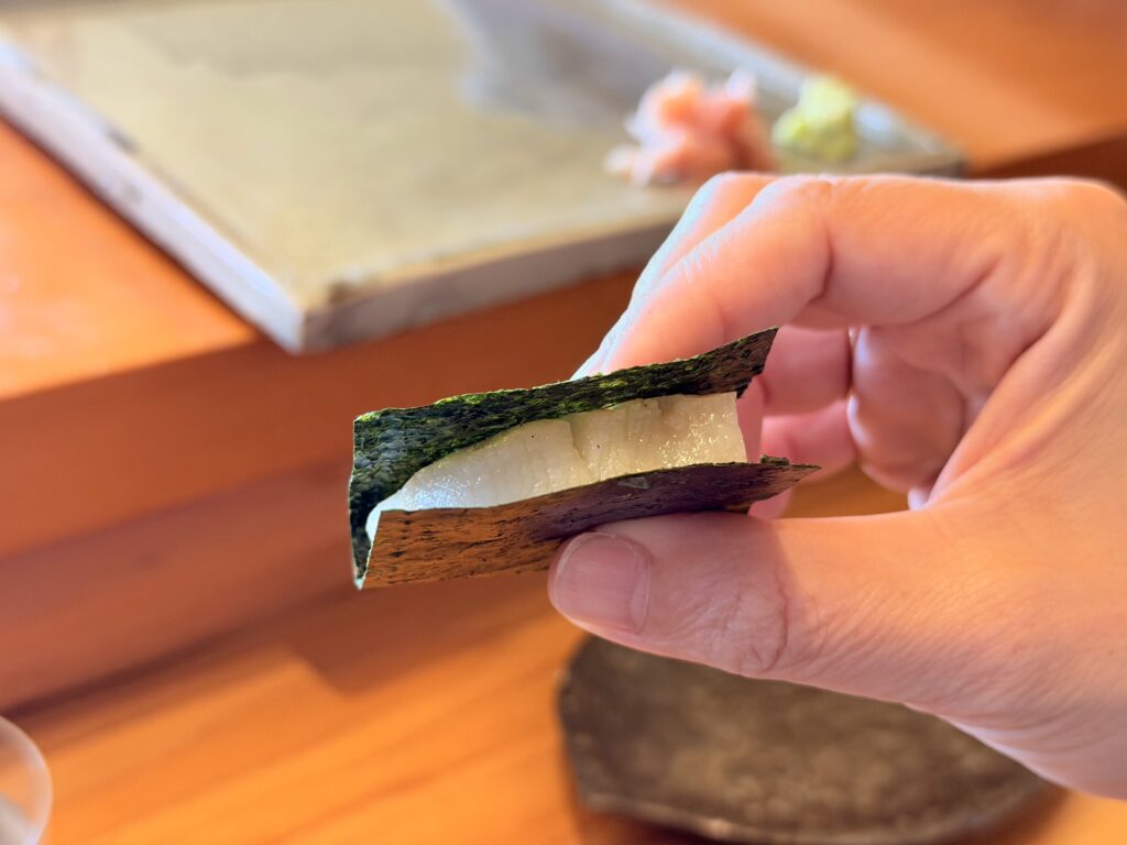 ガンツウ_寿司_平貝磯部