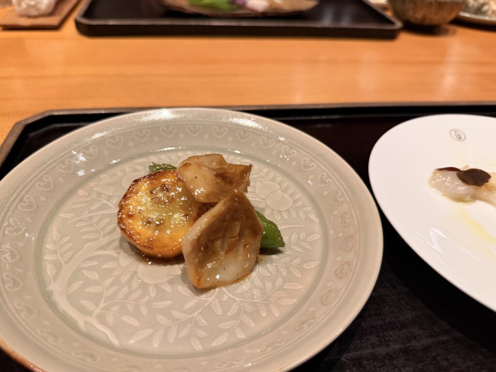 ガンツウ_夕食_鮑のソテー