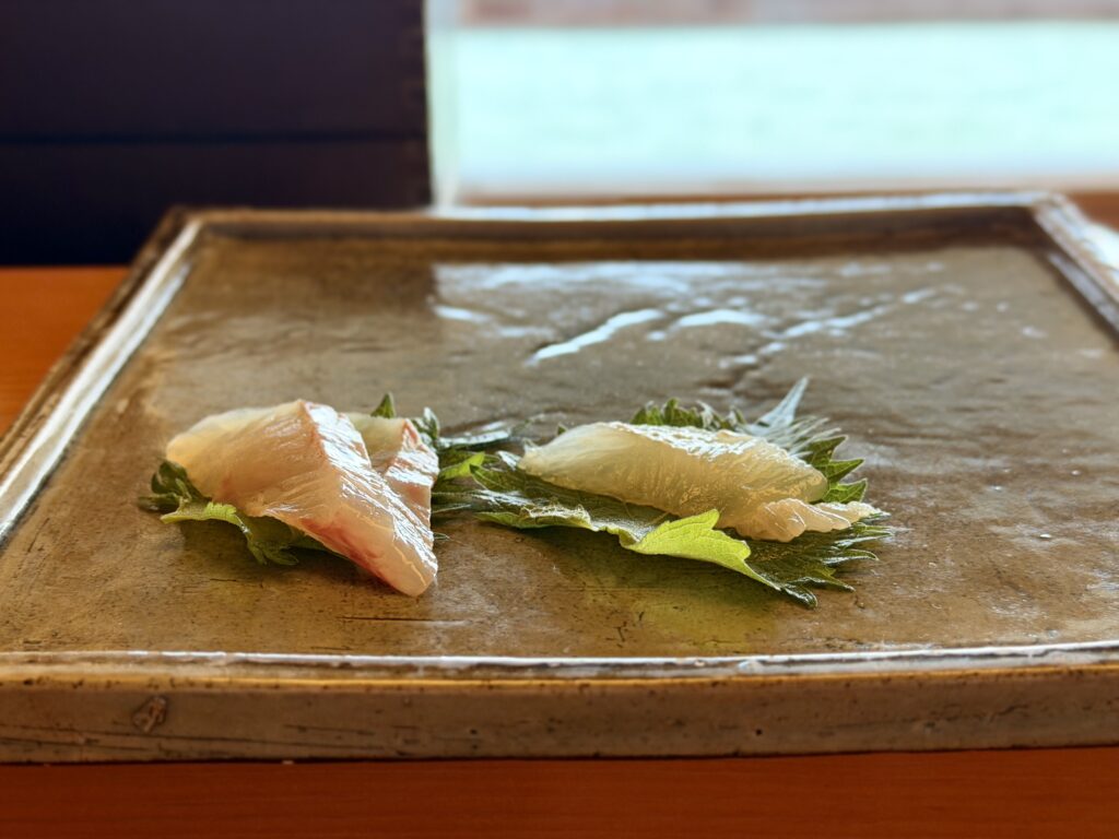 ガンツウ_鮨ランチ_お造り