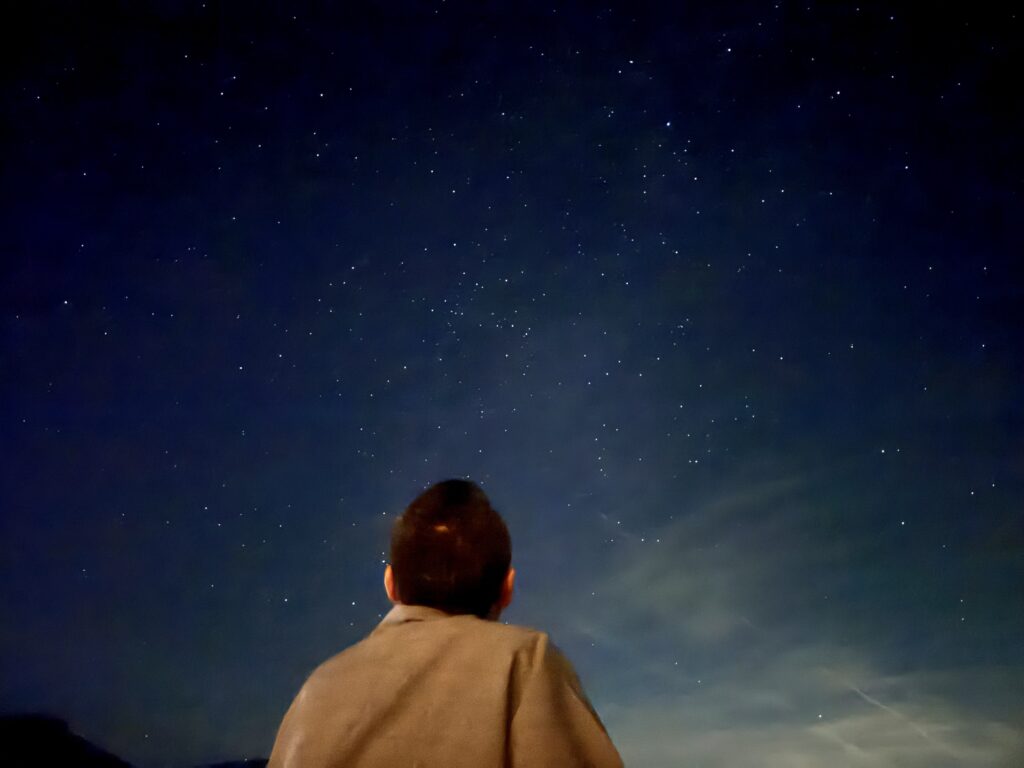 guntû(ガンツウ)_船内_オープンデッキの夜景