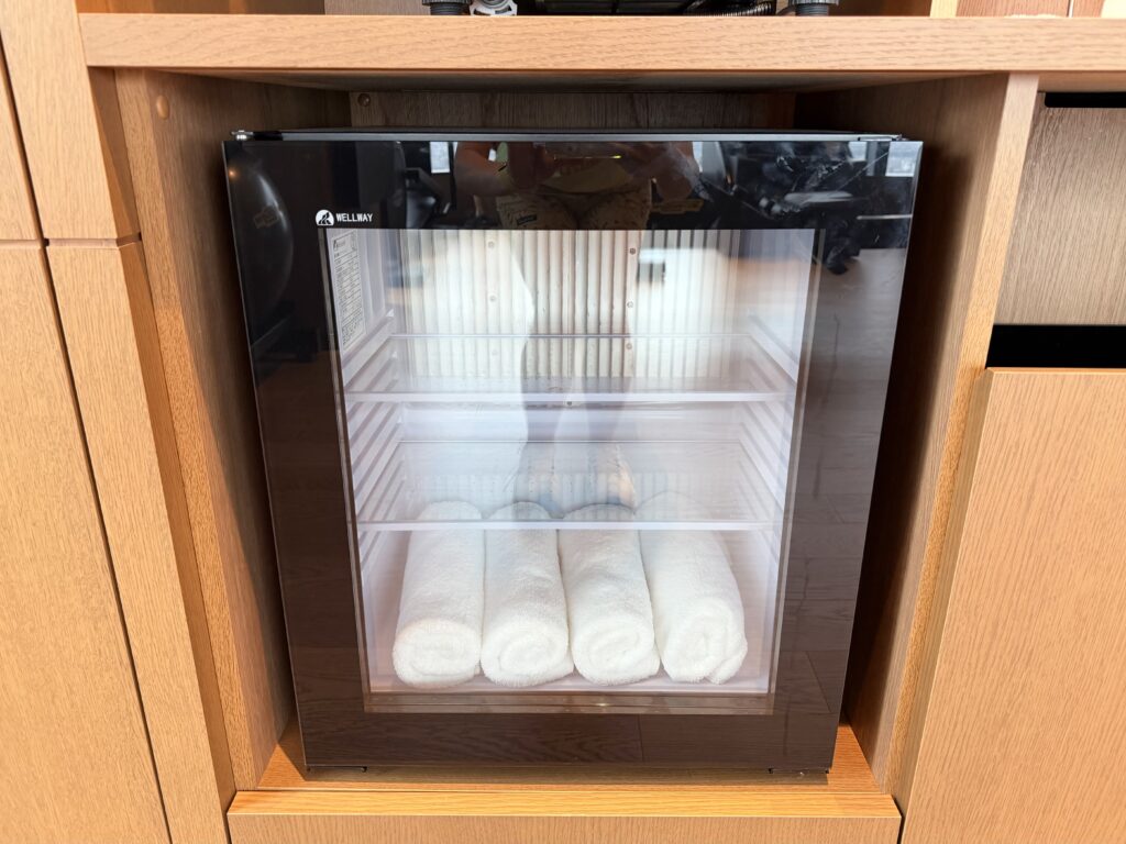 コンラッド名古屋_フィットネスセンター_冷たいタオル