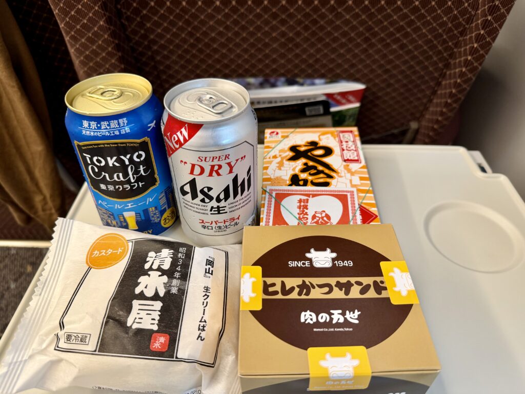 新幹線で食べたもの