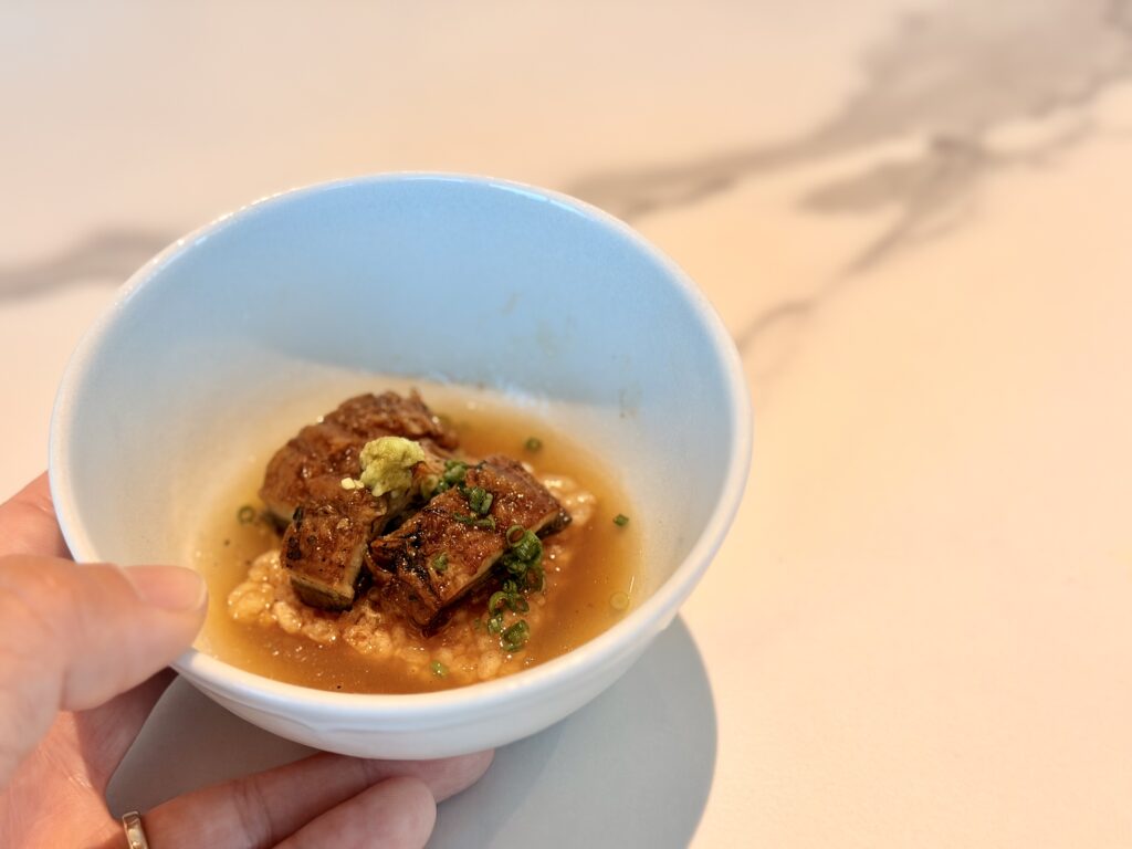 コンラッド名古屋_朝食_鰻のおこげ茶漬け