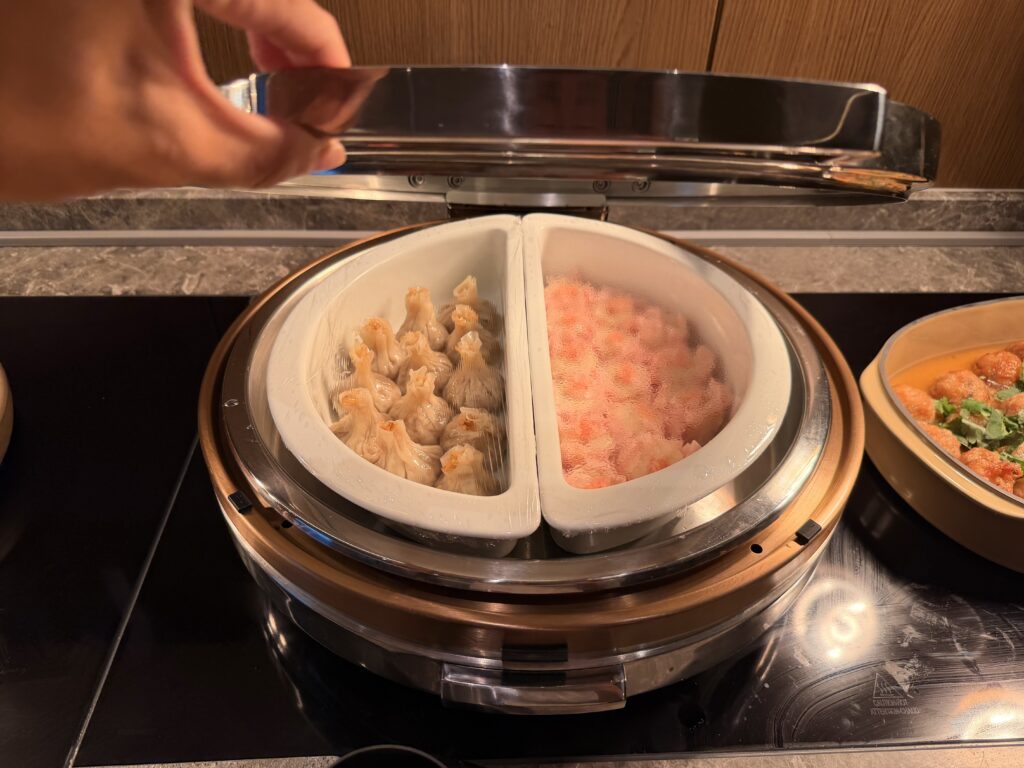 コンラッド名古屋_イブニングカクテル_焼売と蒸し餃子